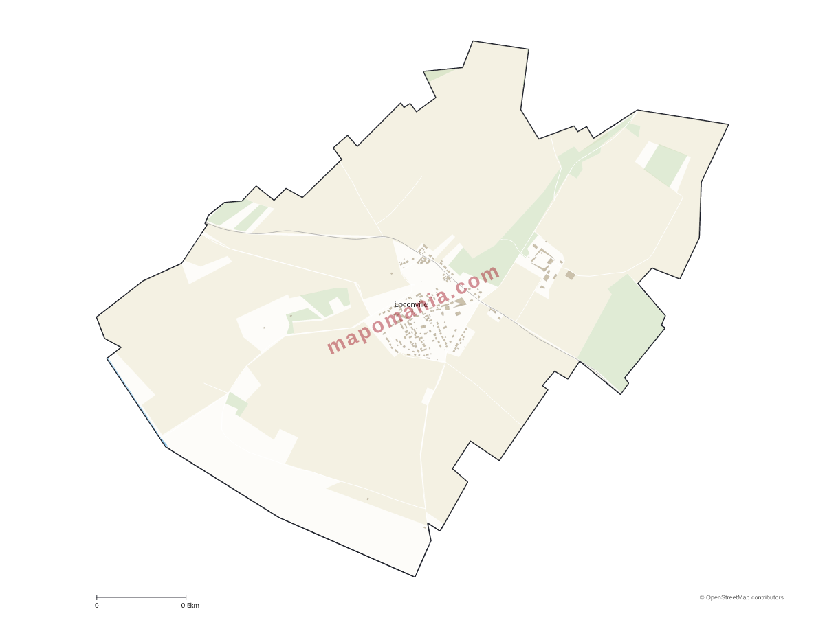 Carte de Loconville à personnaliser