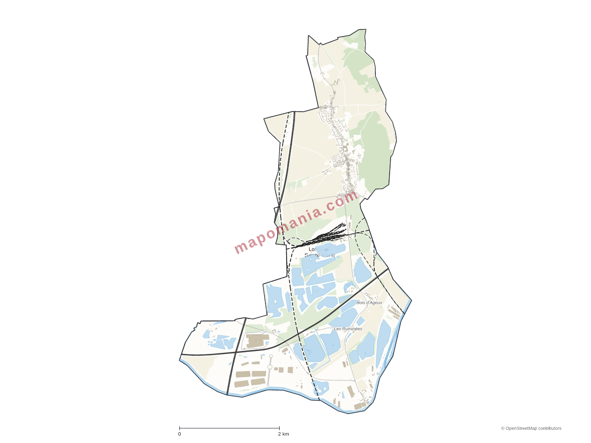 Carte de Longueil-Sainte-Marie à personnaliser