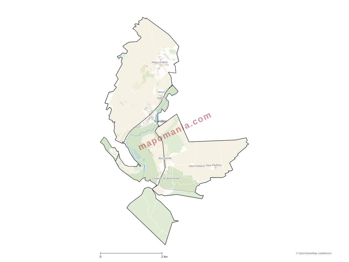 Carte de Marolles à personnaliser