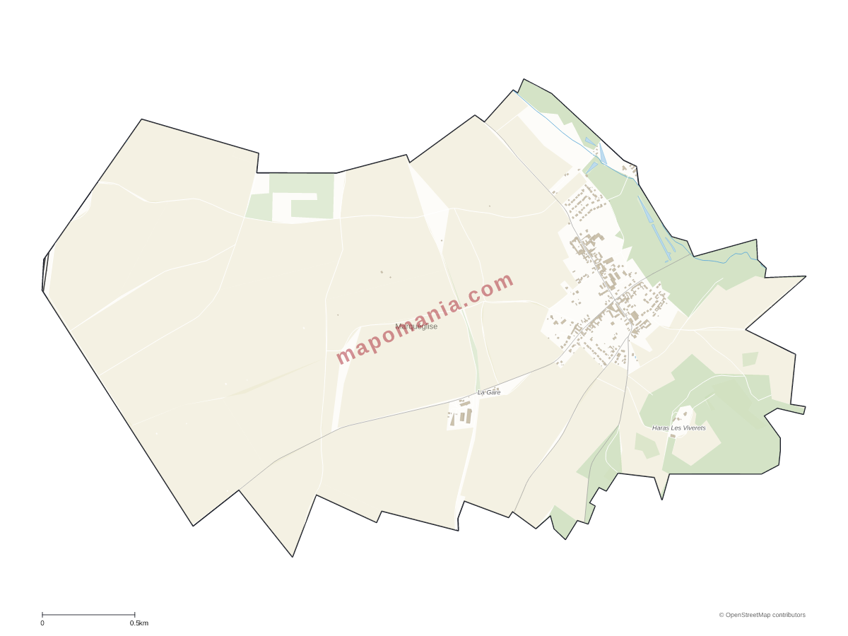 Carte de Marquéglise à personnaliser