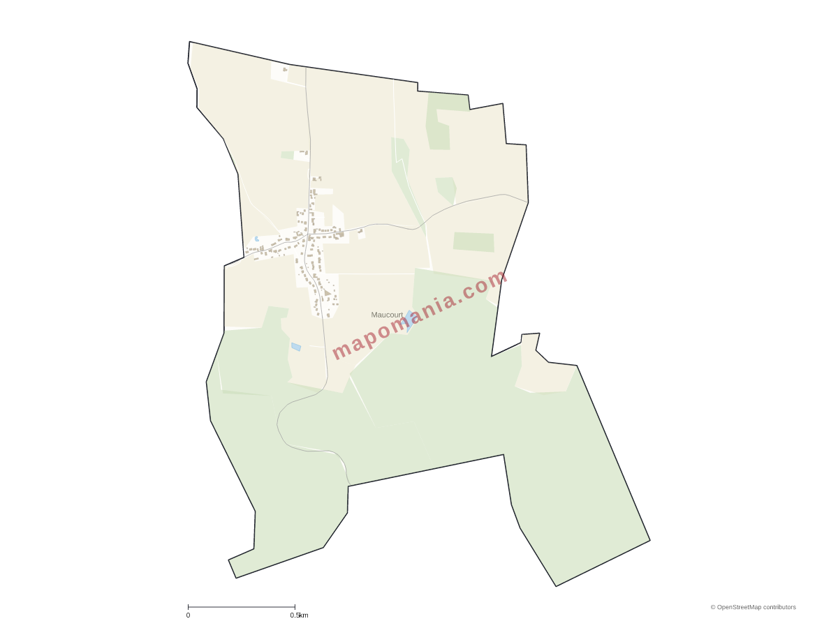 Carte de Maucourt à personnaliser