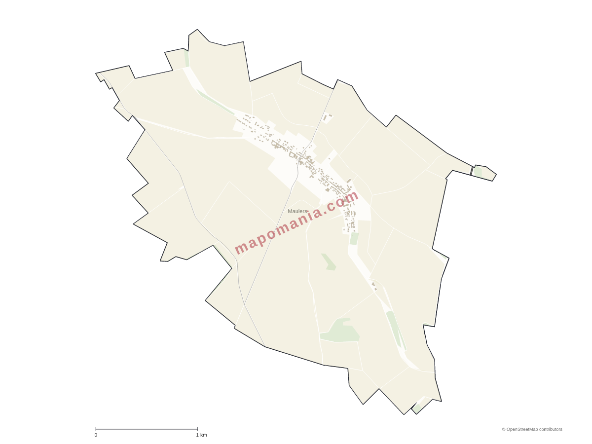 Carte de Maulers à personnaliser