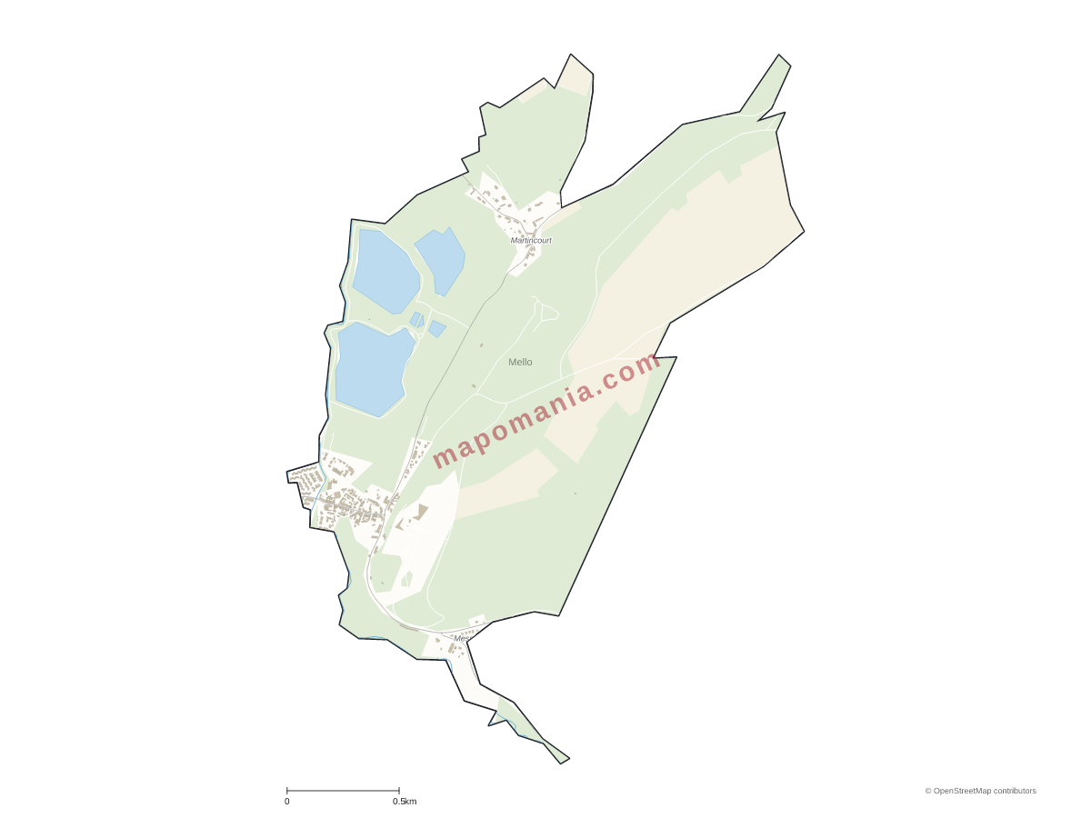 Carte de Mello à personnaliser