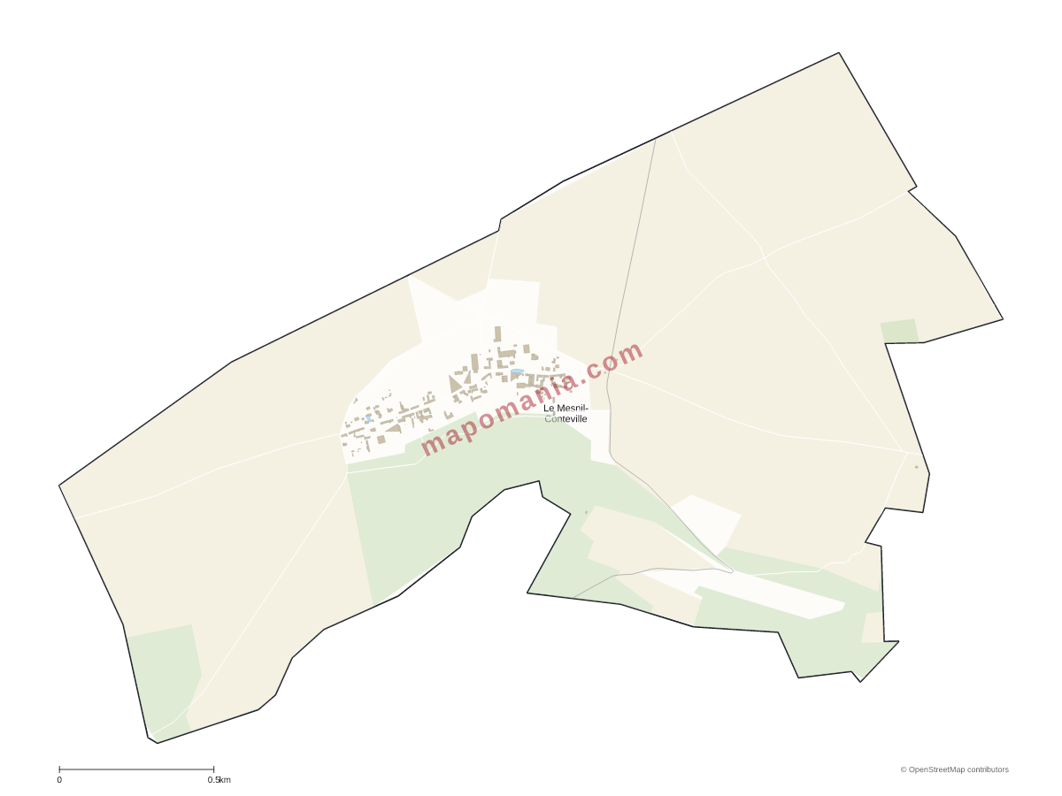 Carte de Le Mesnil-Conteville à personnaliser
