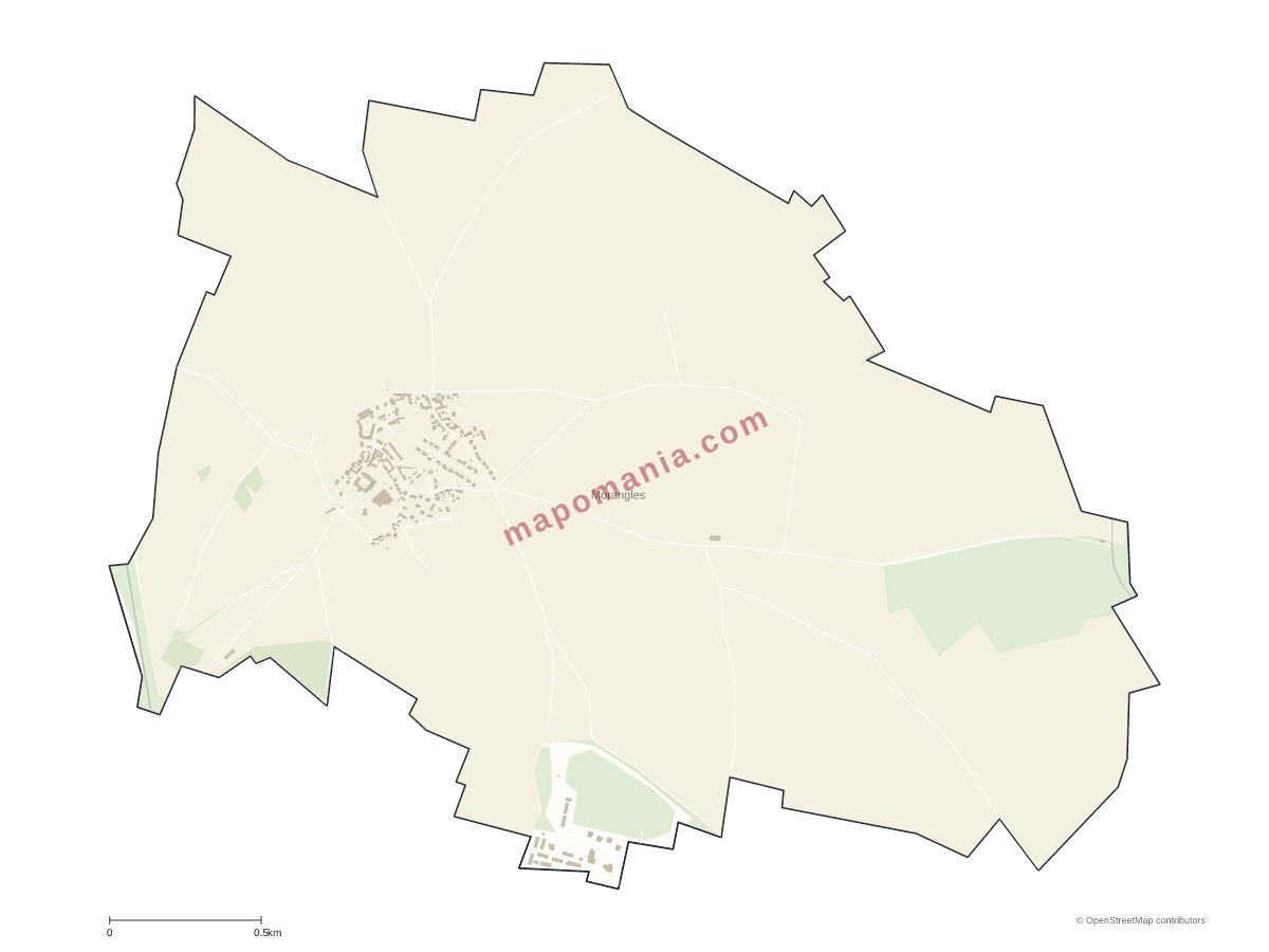 Carte de Morangles à personnaliser