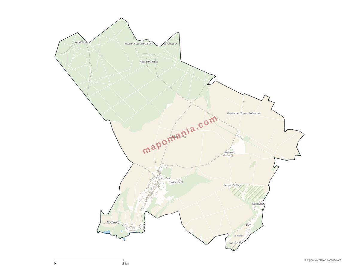 Carte de Morienval à personnaliser