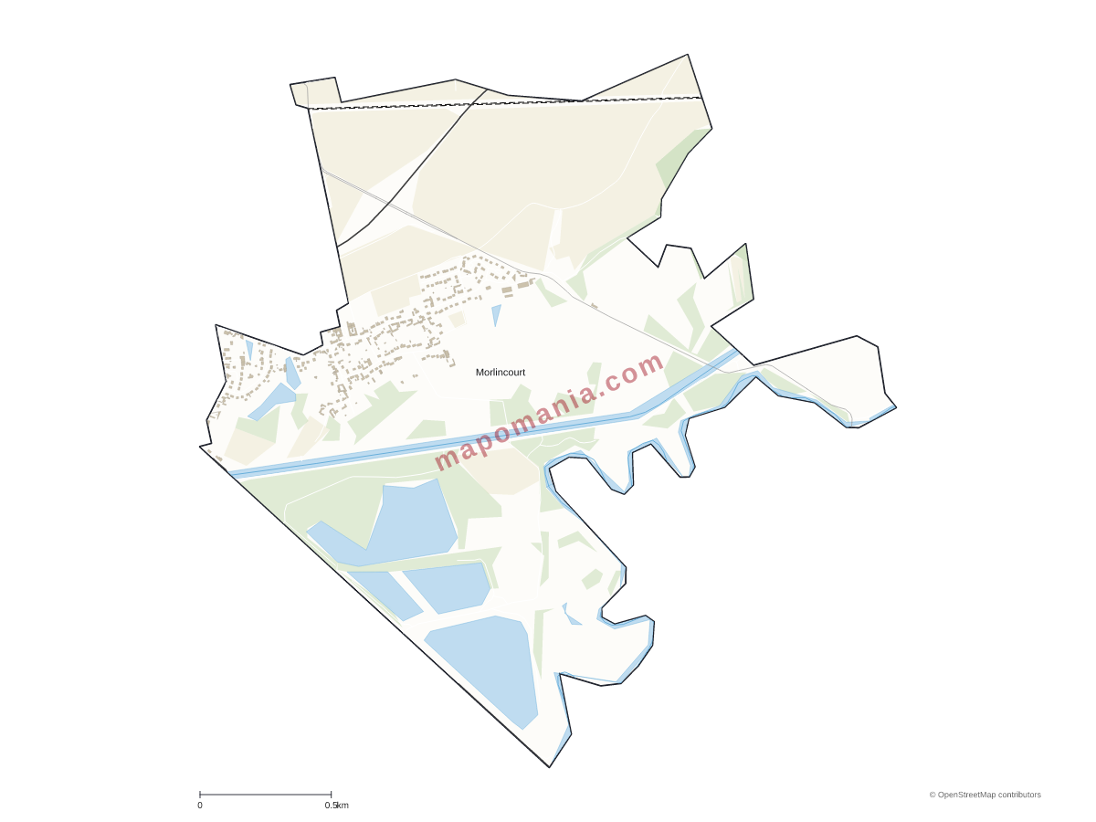 Carte de Morlincourt à personnaliser