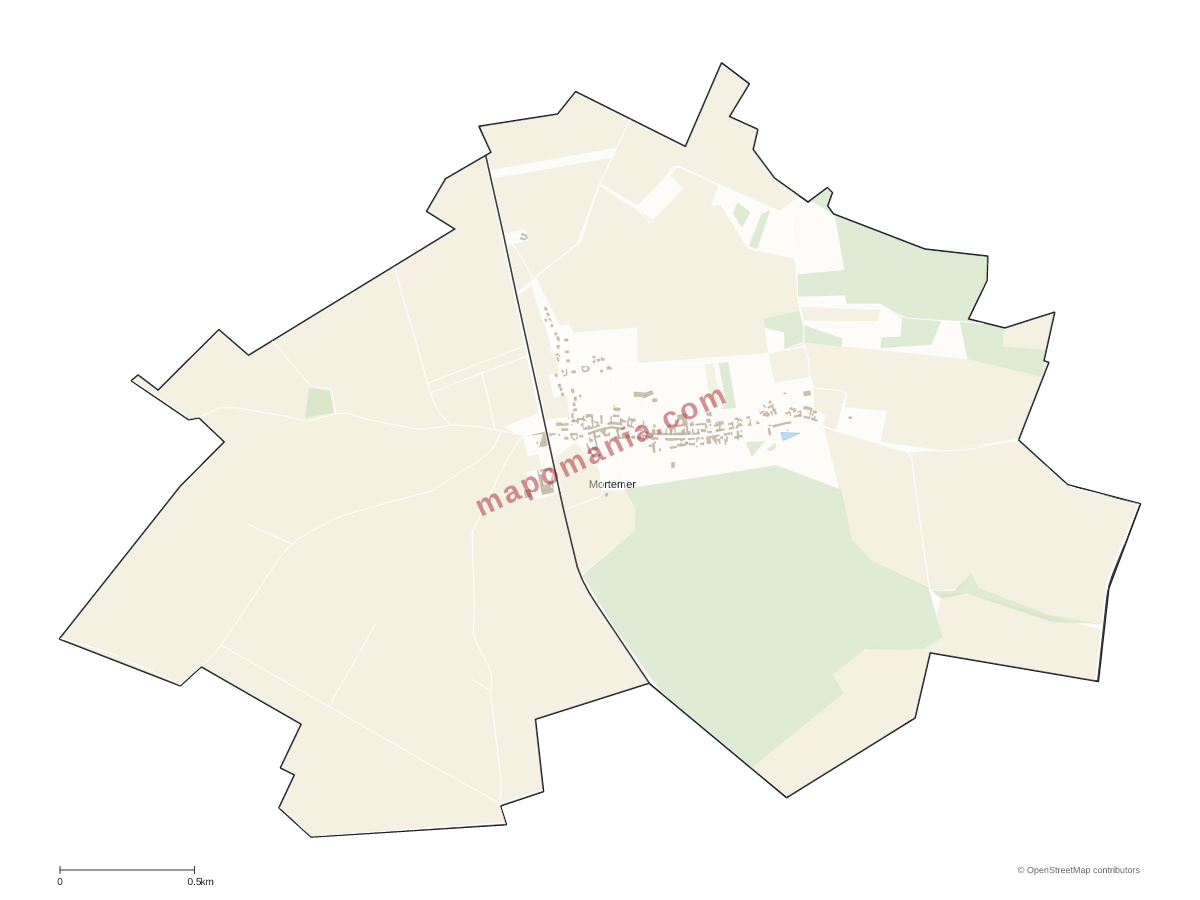 Carte de Mortemer à personnaliser