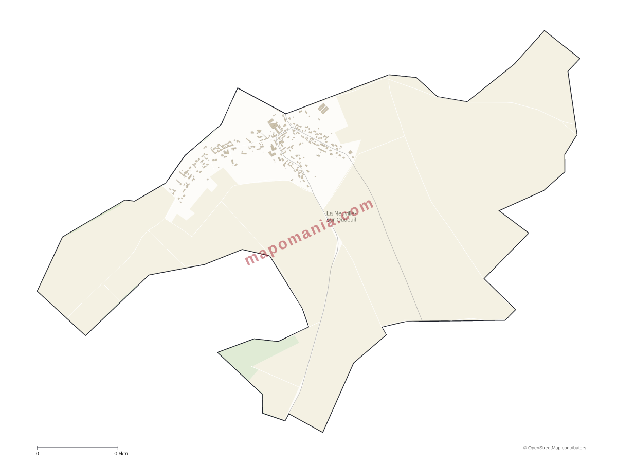 Carte de La Neuville-sur-Oudeuil à personnaliser