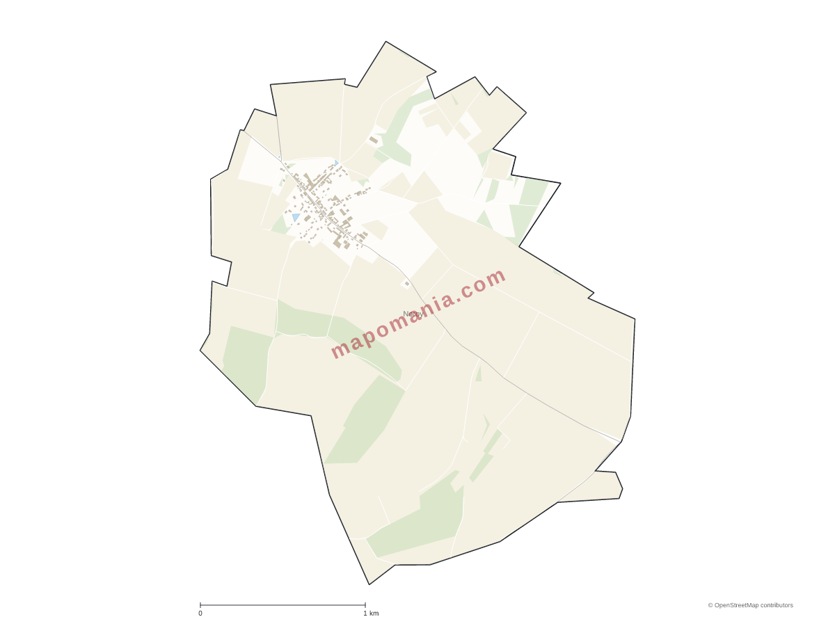 Carte de Noroy à personnaliser