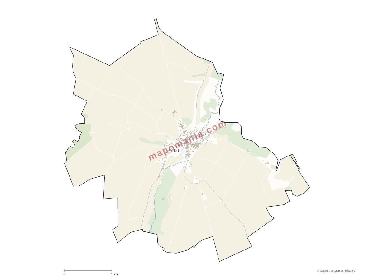 Carte de Paillart à personnaliser