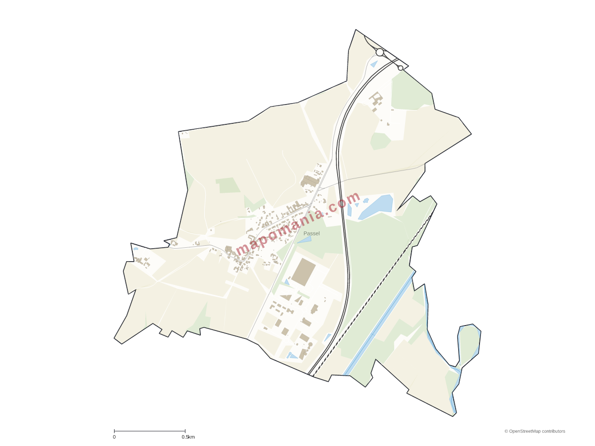 Carte de Passel à personnaliser