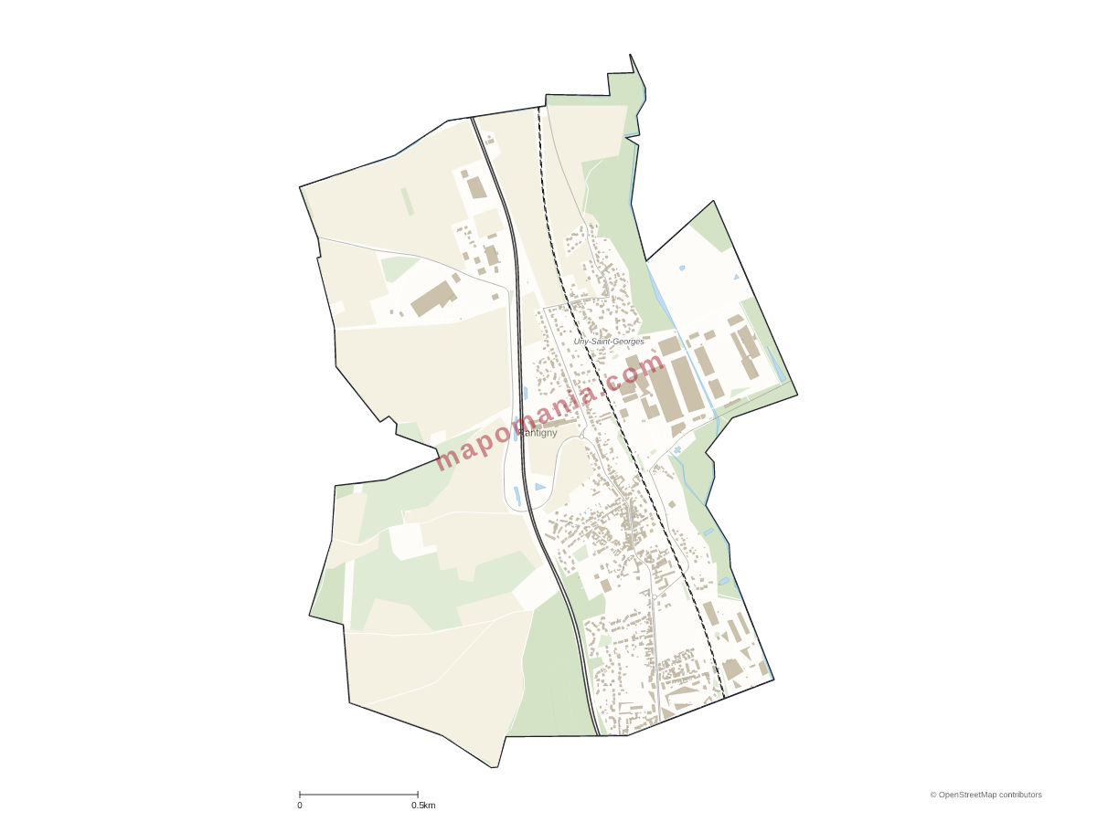 Carte de Rantigny à personnaliser