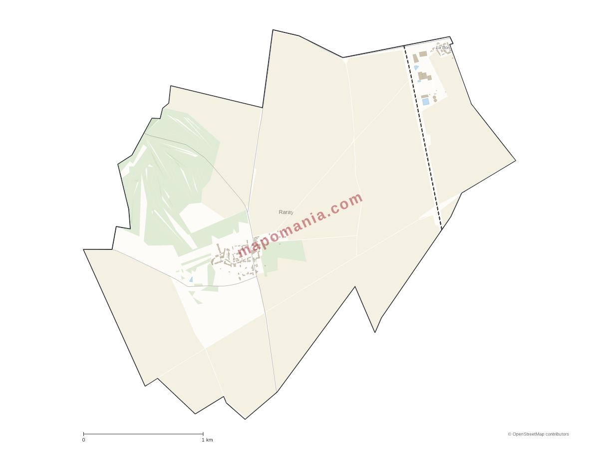 Carte de Raray à personnaliser