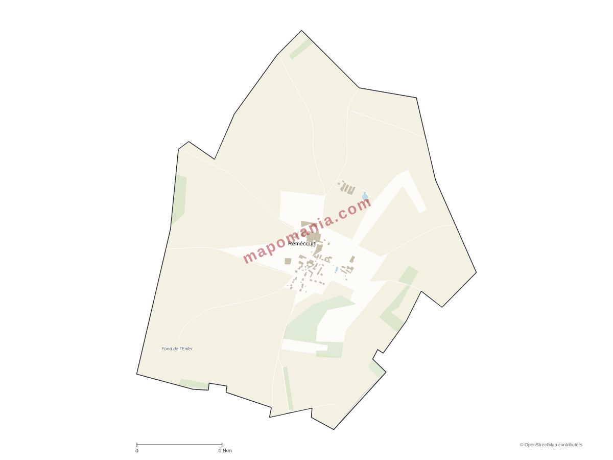 Carte de Rémécourt à personnaliser