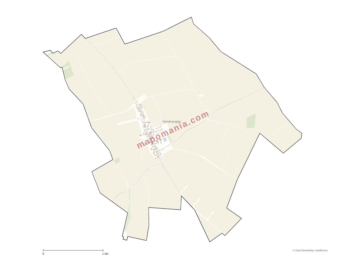 Carte de Rémérangles à personnaliser