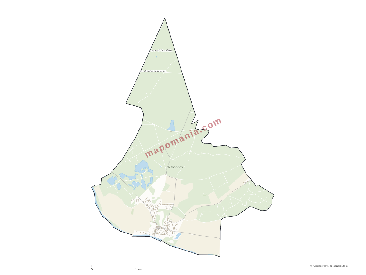 Carte de Rethondes à personnaliser