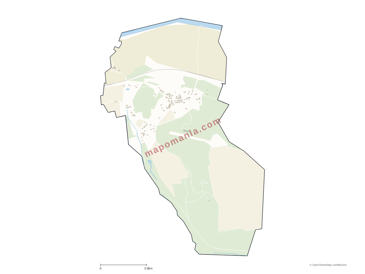 Carte de Rhuis à personnaliser