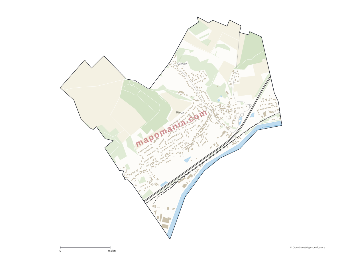 Carte de Rieux à personnaliser