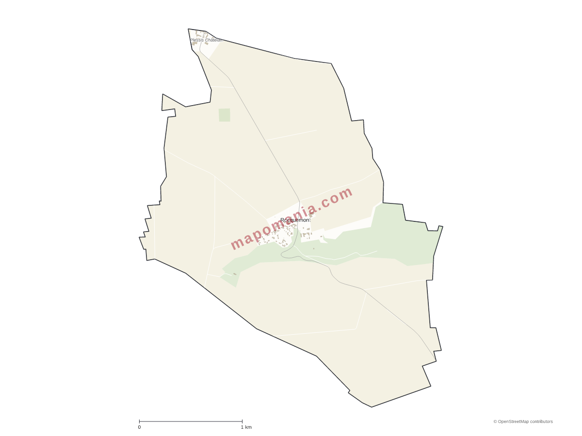 Carte de Rocquemont à personnaliser