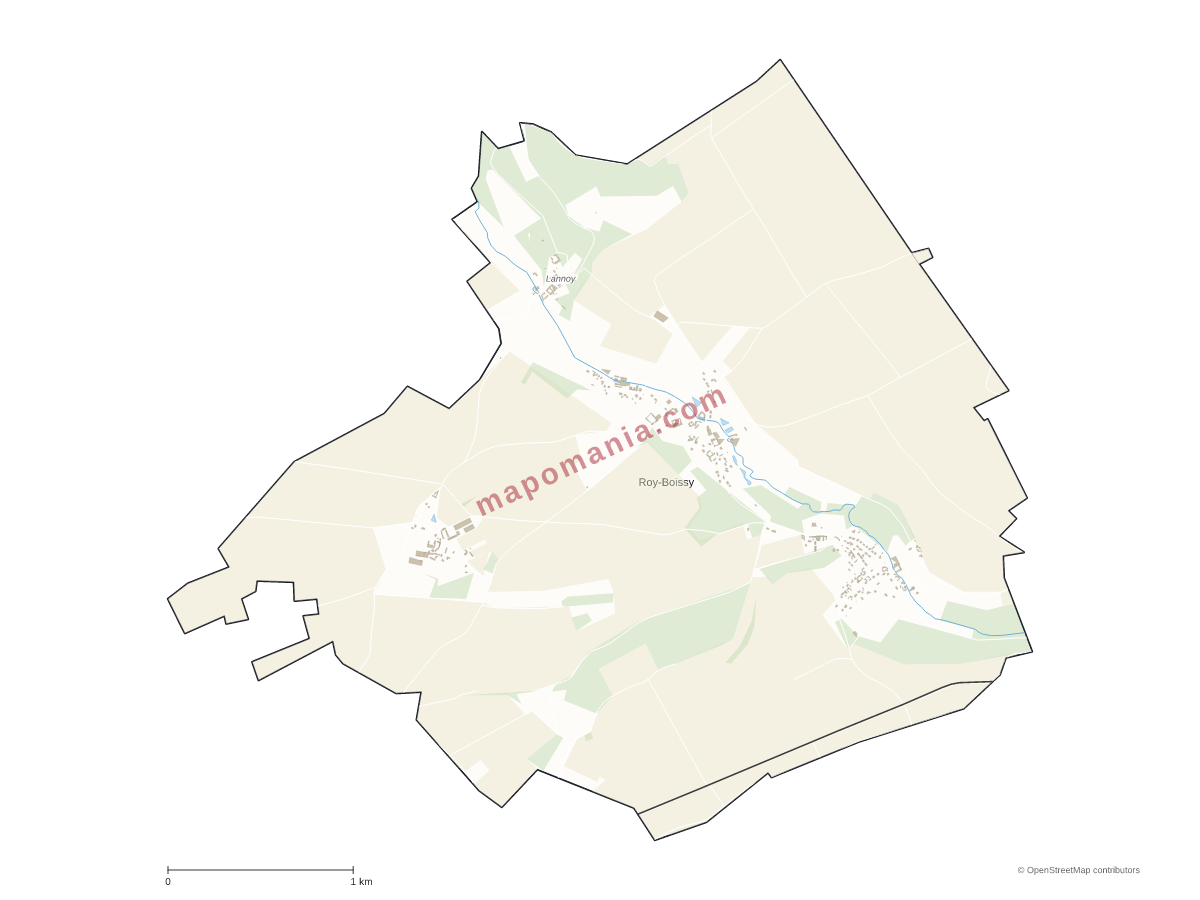 Carte de Roy-Boissy à personnaliser