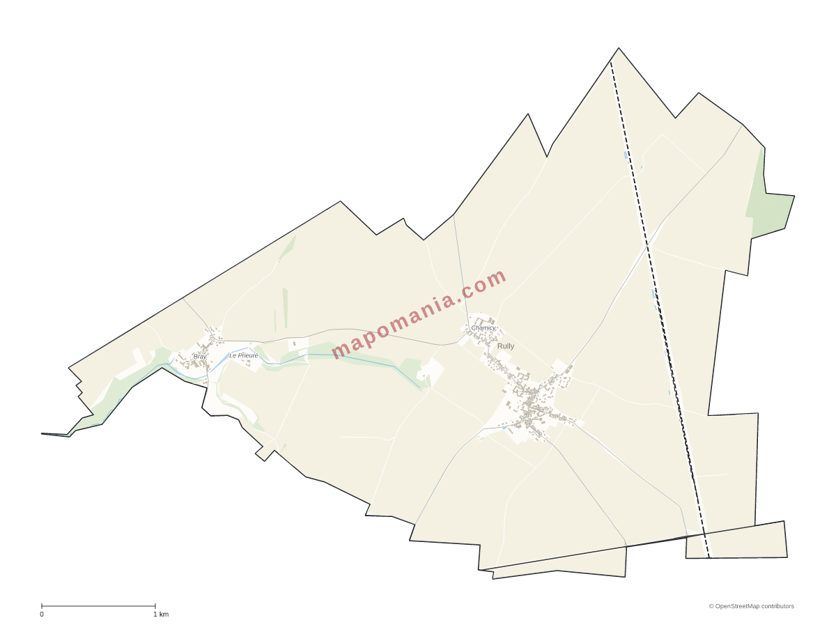 Carte de Rully à personnaliser