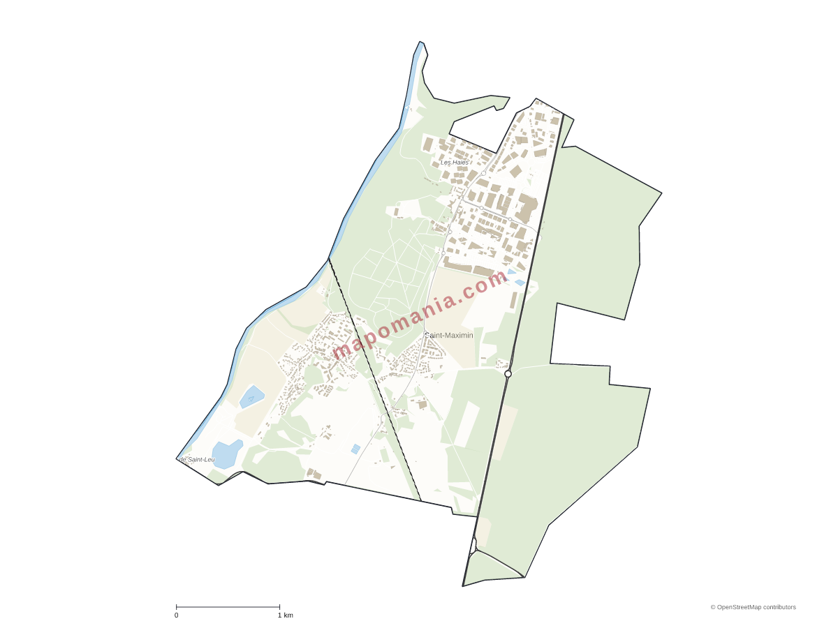 Carte de Saint-Maximin à personnaliser