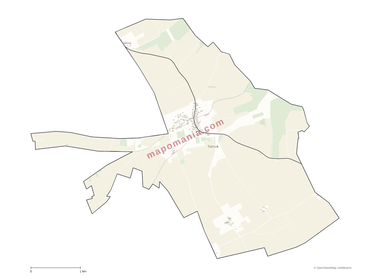 Carte de Sarcus à personnaliser