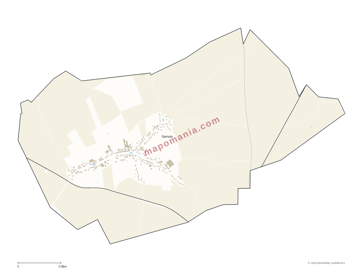 Carte de Sarnois à personnaliser