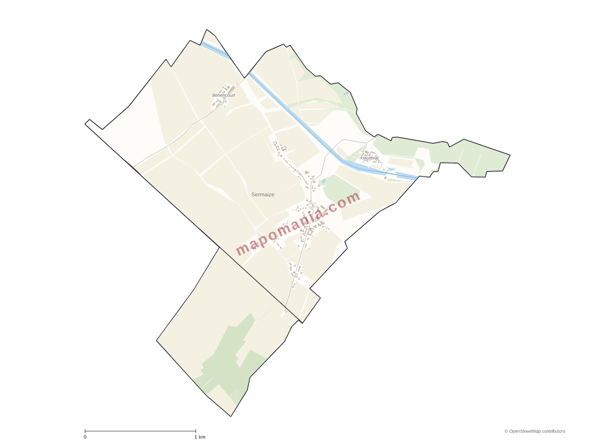 Carte de Sermaize à personnaliser