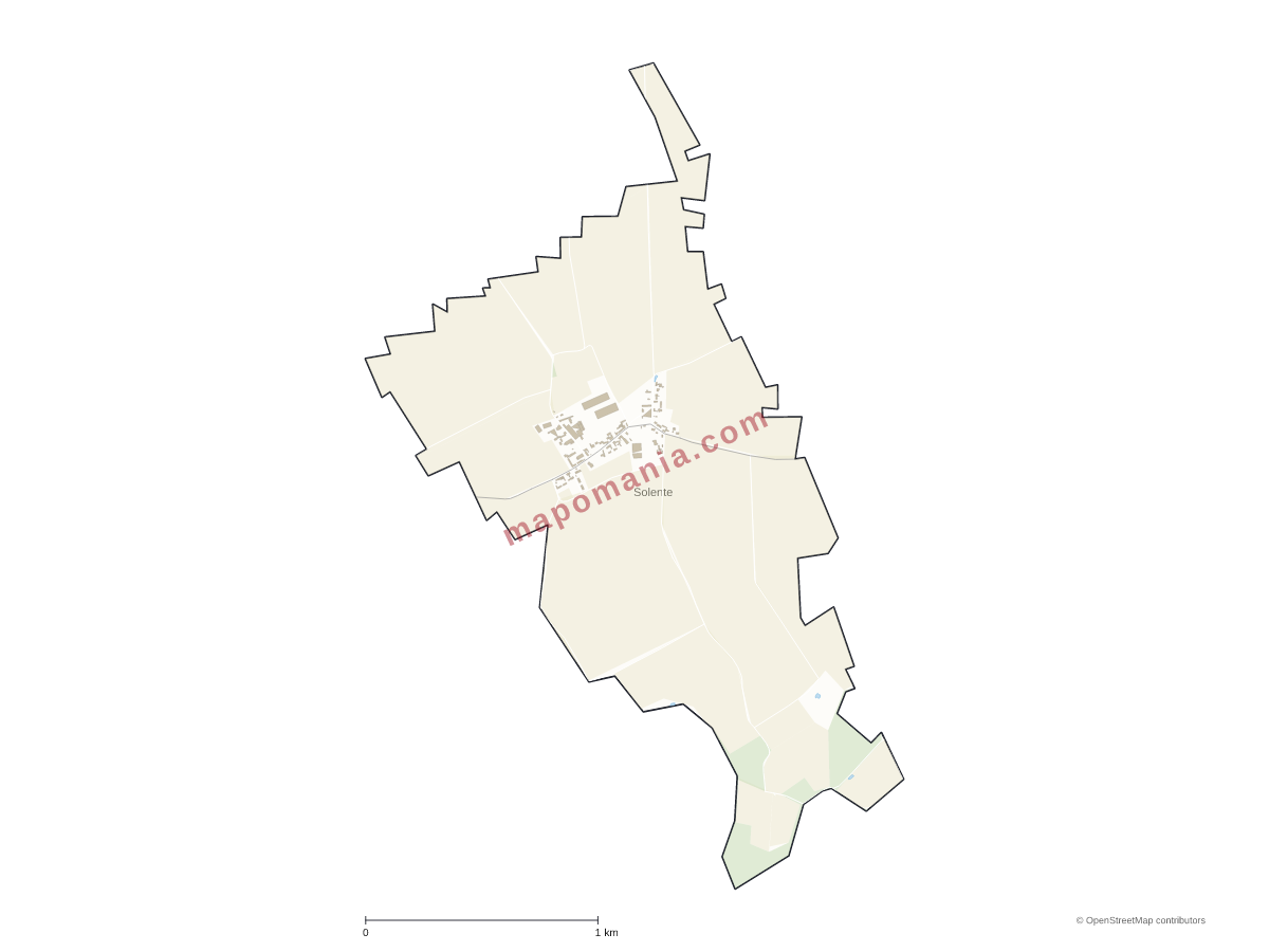 Carte de Solente à personnaliser