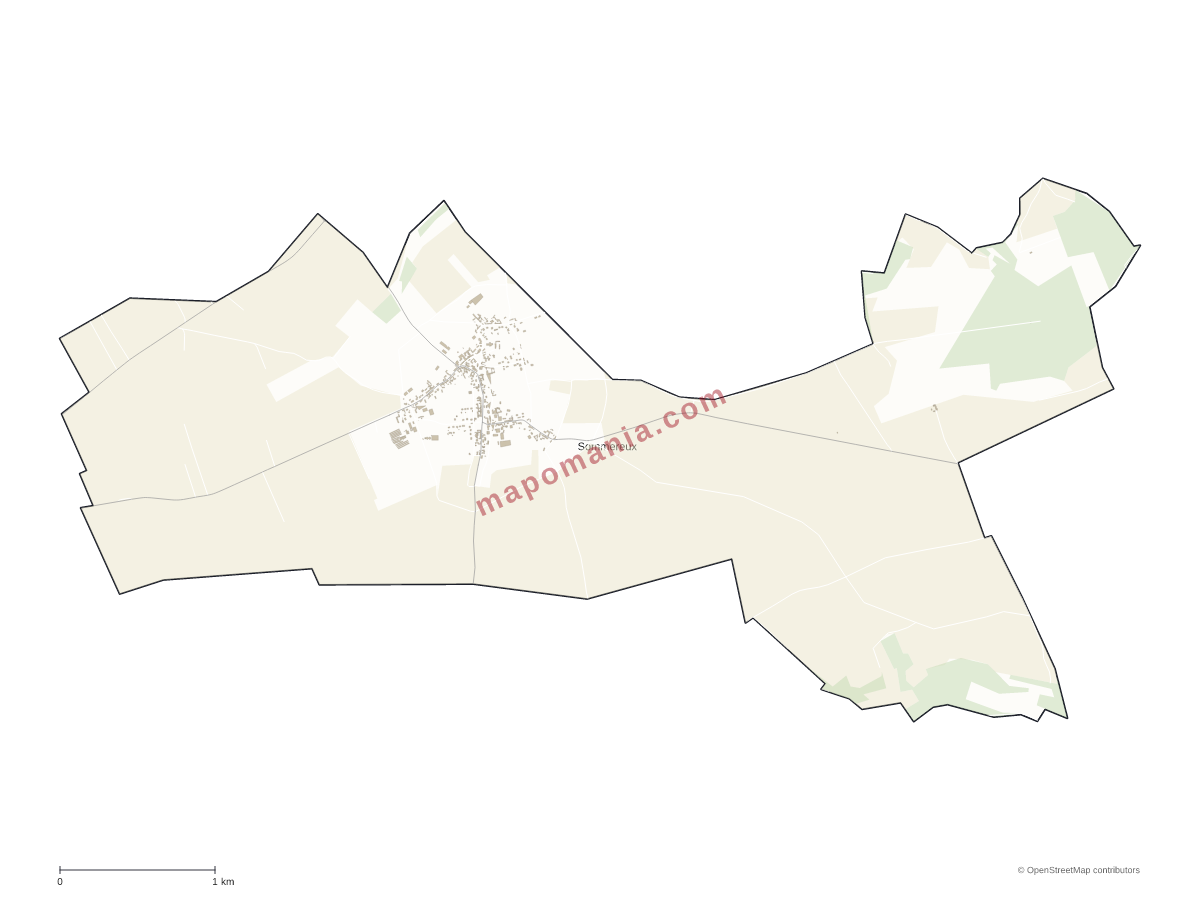 Carte de Sommereux à personnaliser