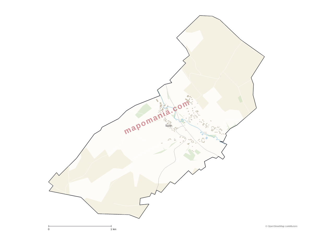Carte de Sully à personnaliser