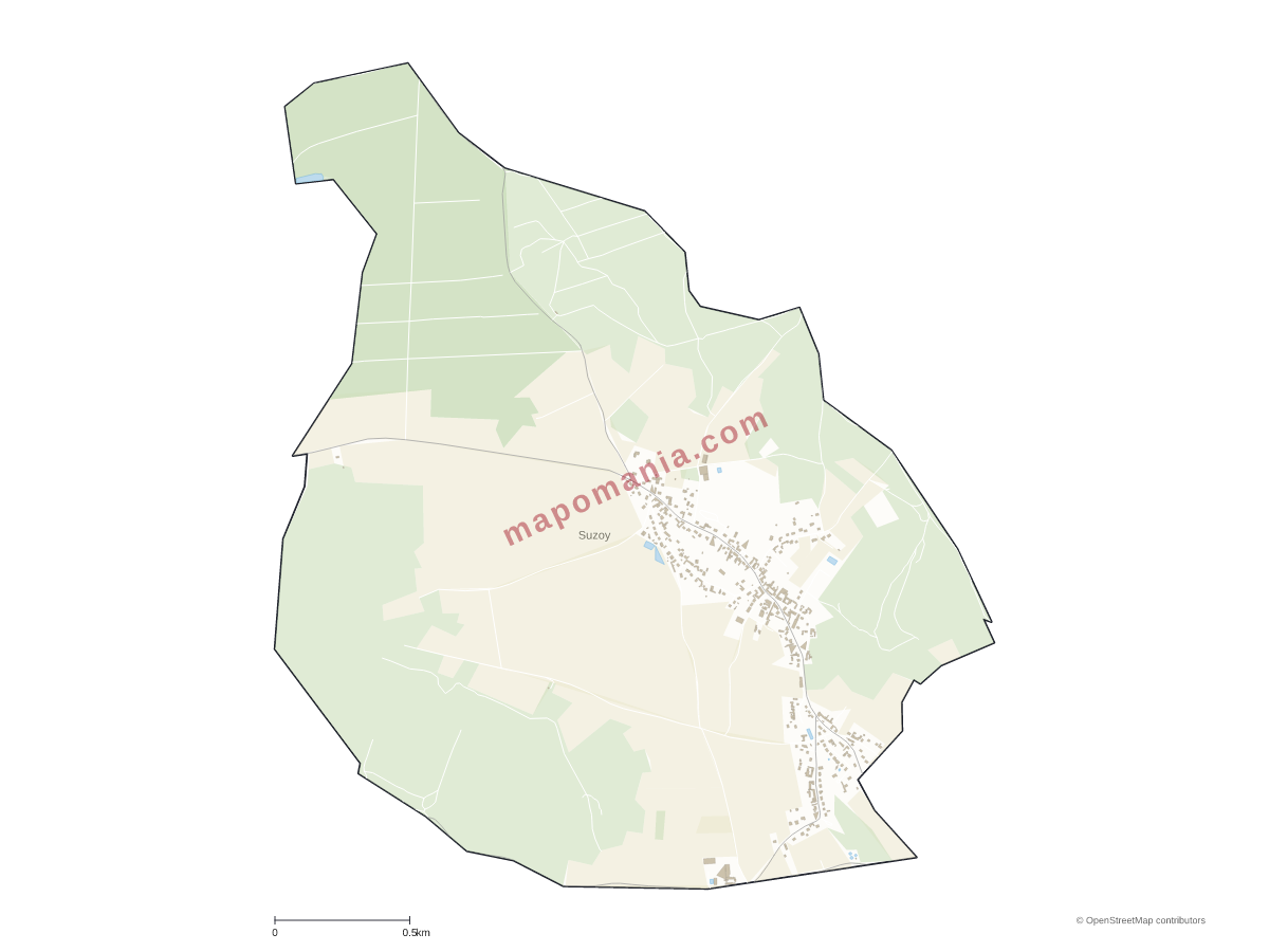 Carte de Suzoy à personnaliser