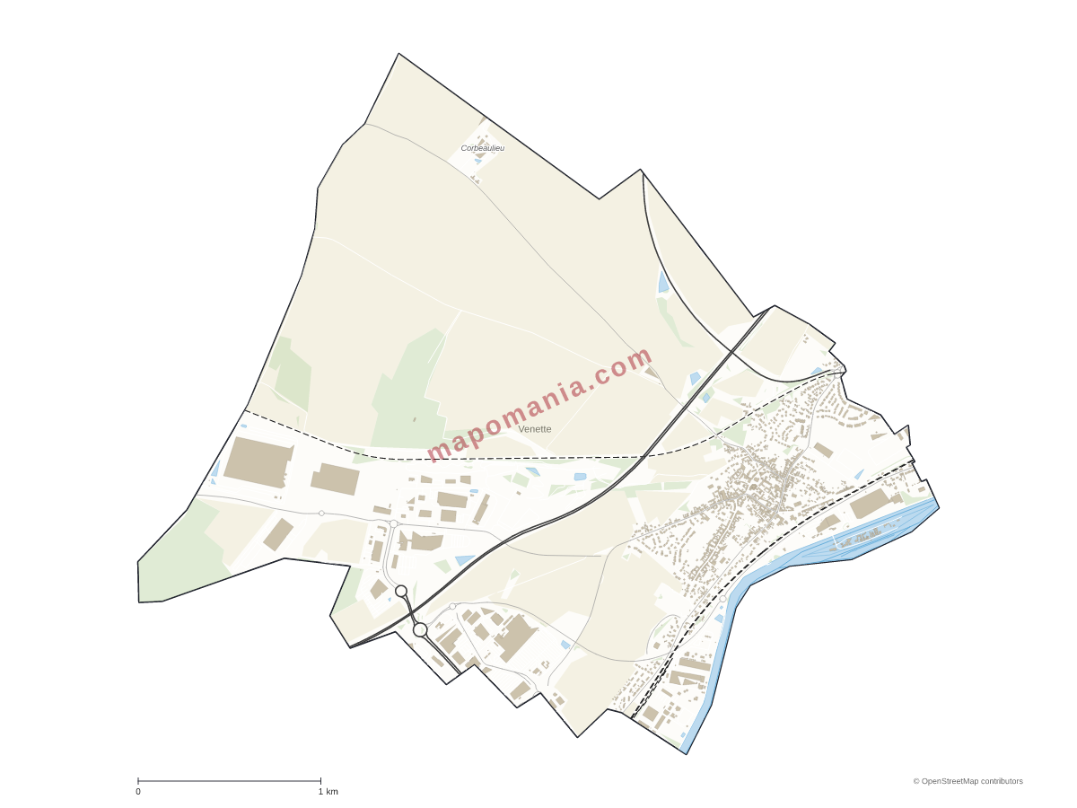 Carte de Venette à personnaliser