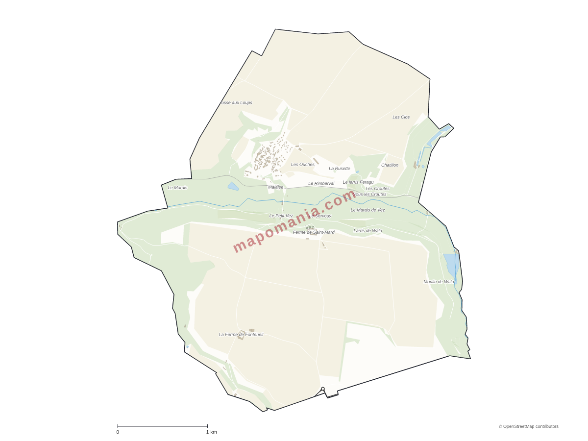 Carte de Vez à personnaliser
