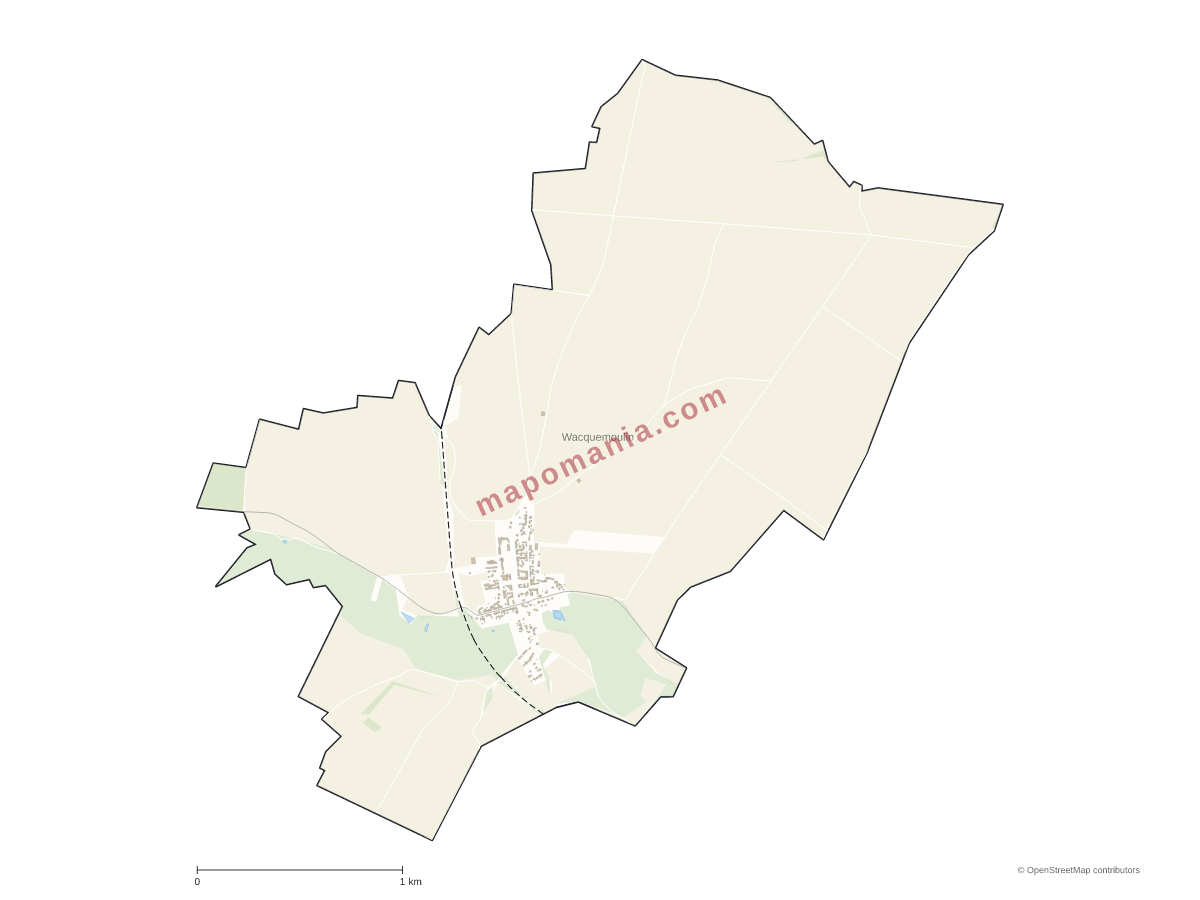 Carte de Wacquemoulin à personnaliser