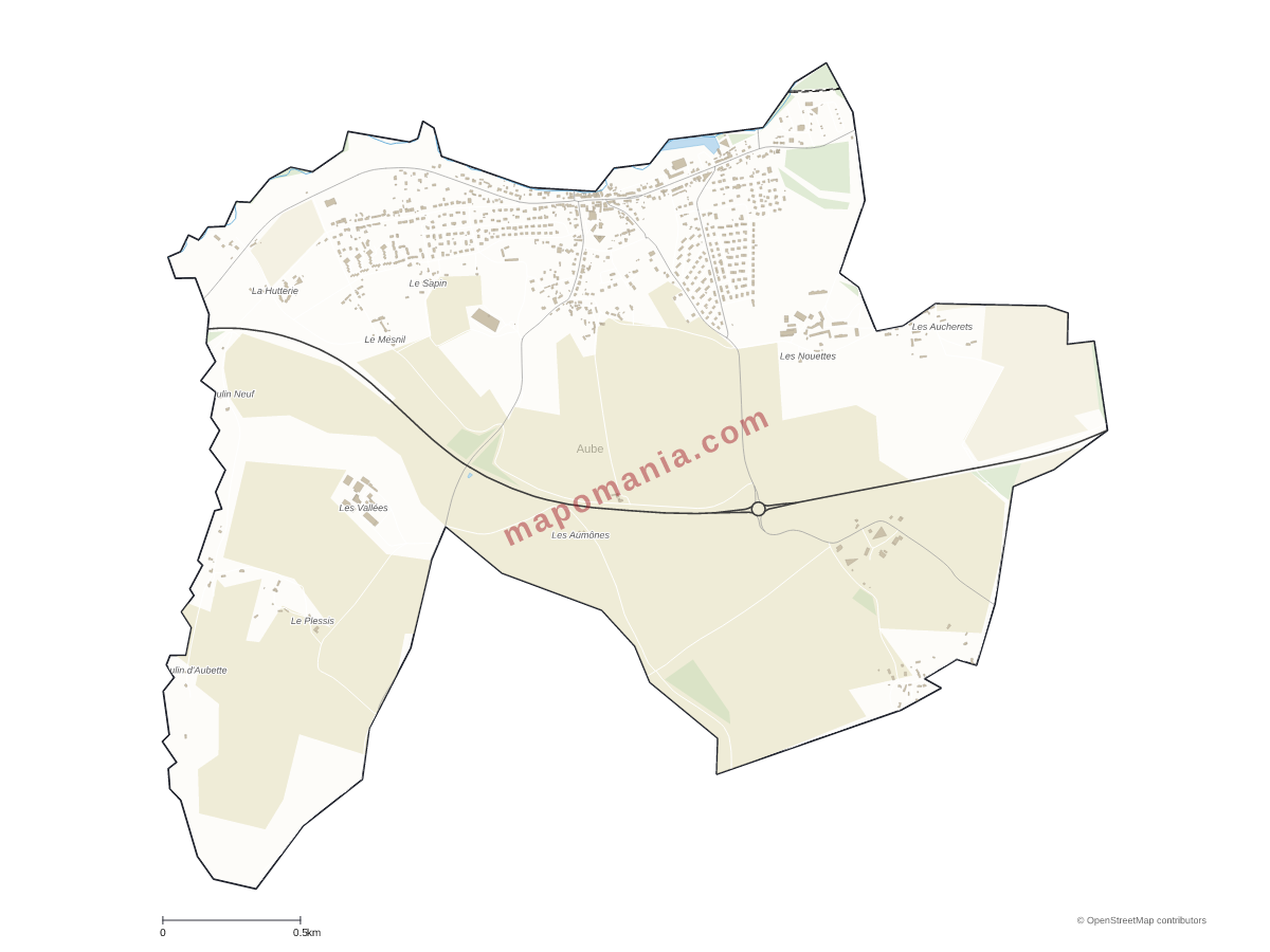 Carte de Aube à personnaliser