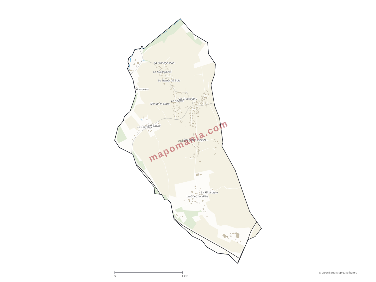 Carte de Aubusson à personnaliser