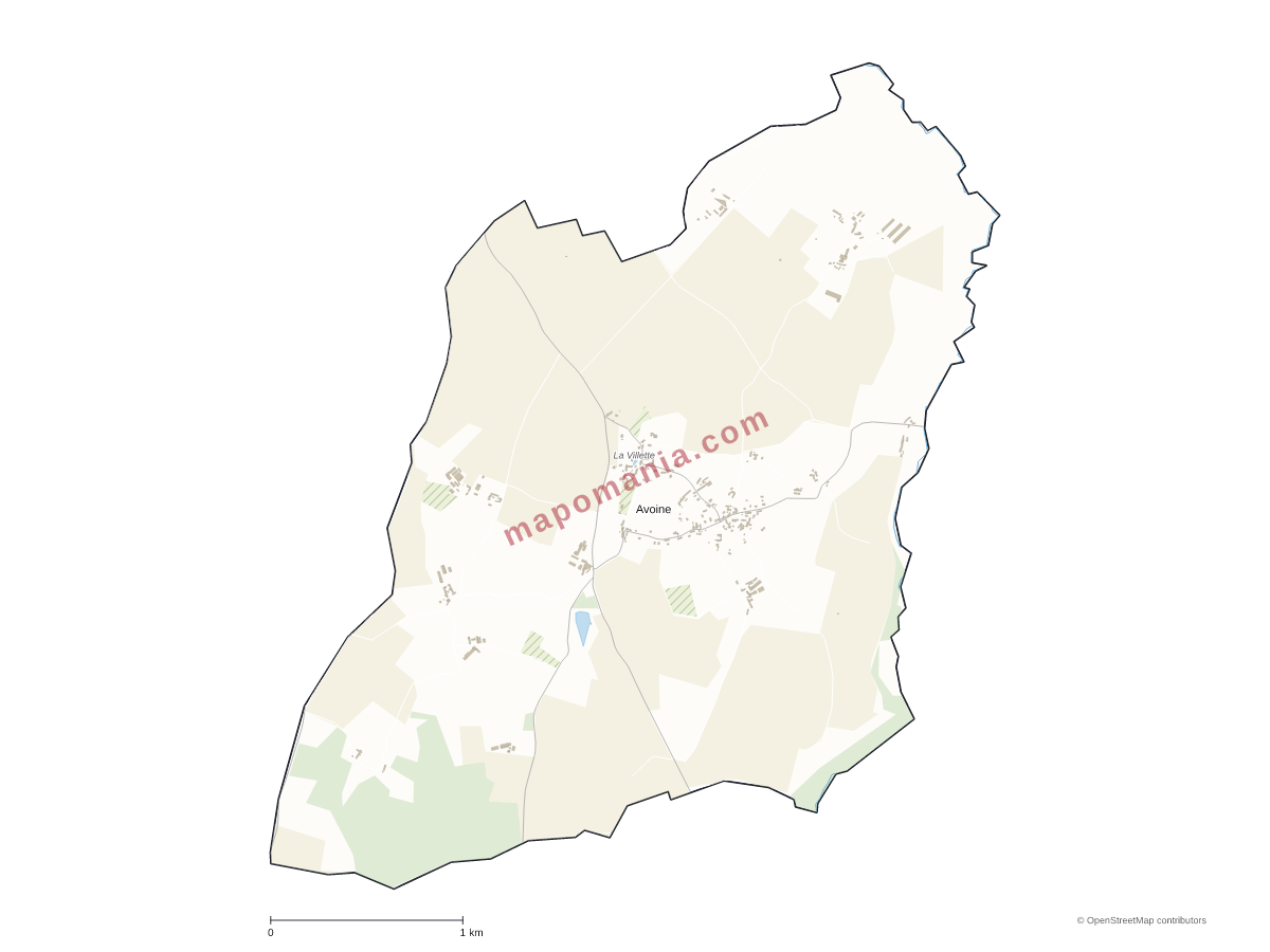Carte de Avoine à personnaliser