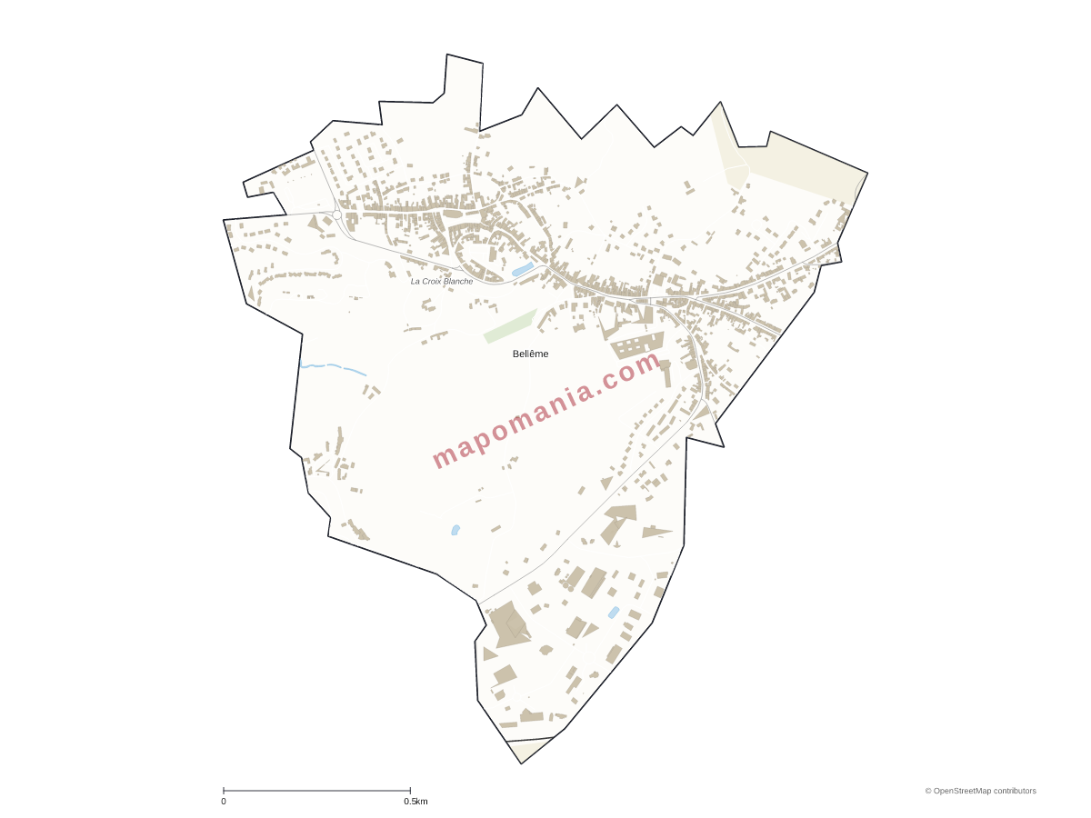 Carte de Bellême à personnaliser