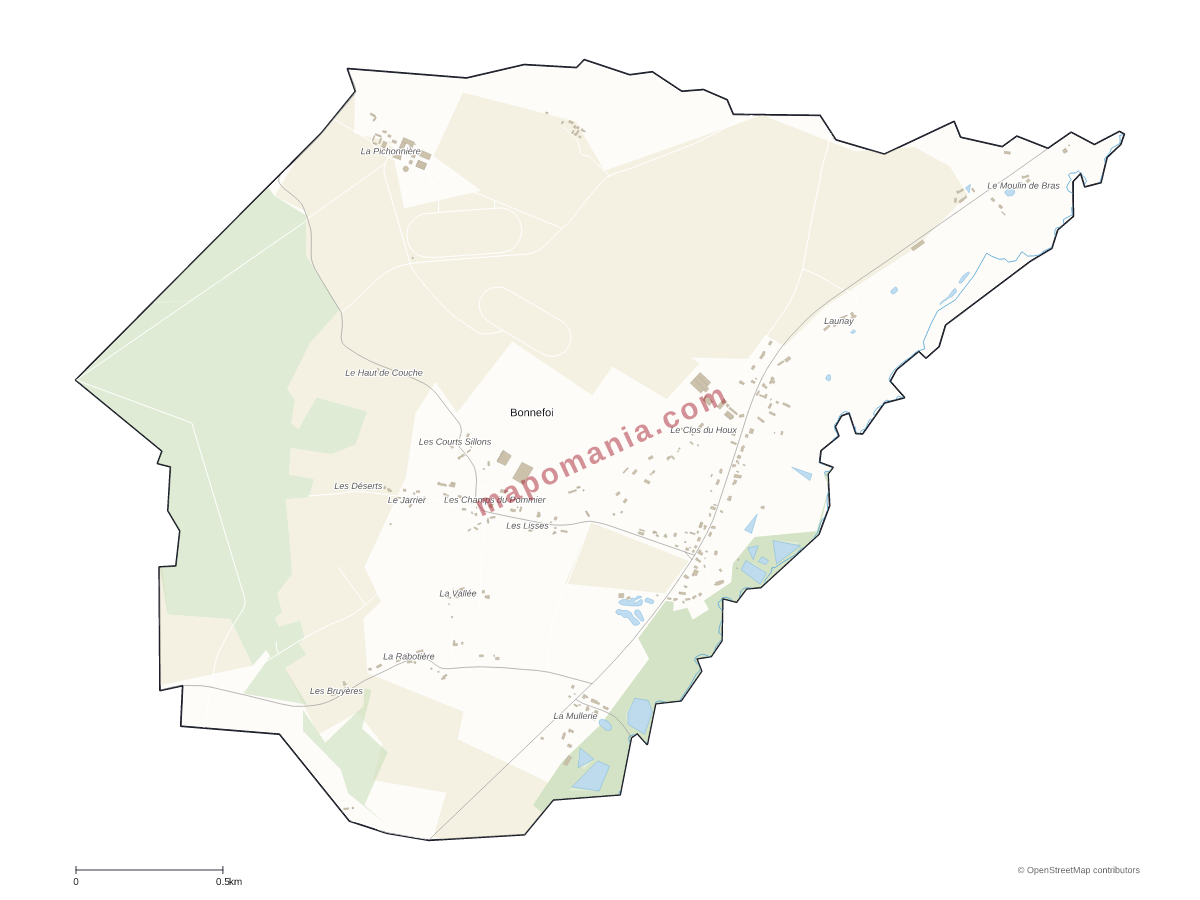 Carte de Bonnefoi à personnaliser