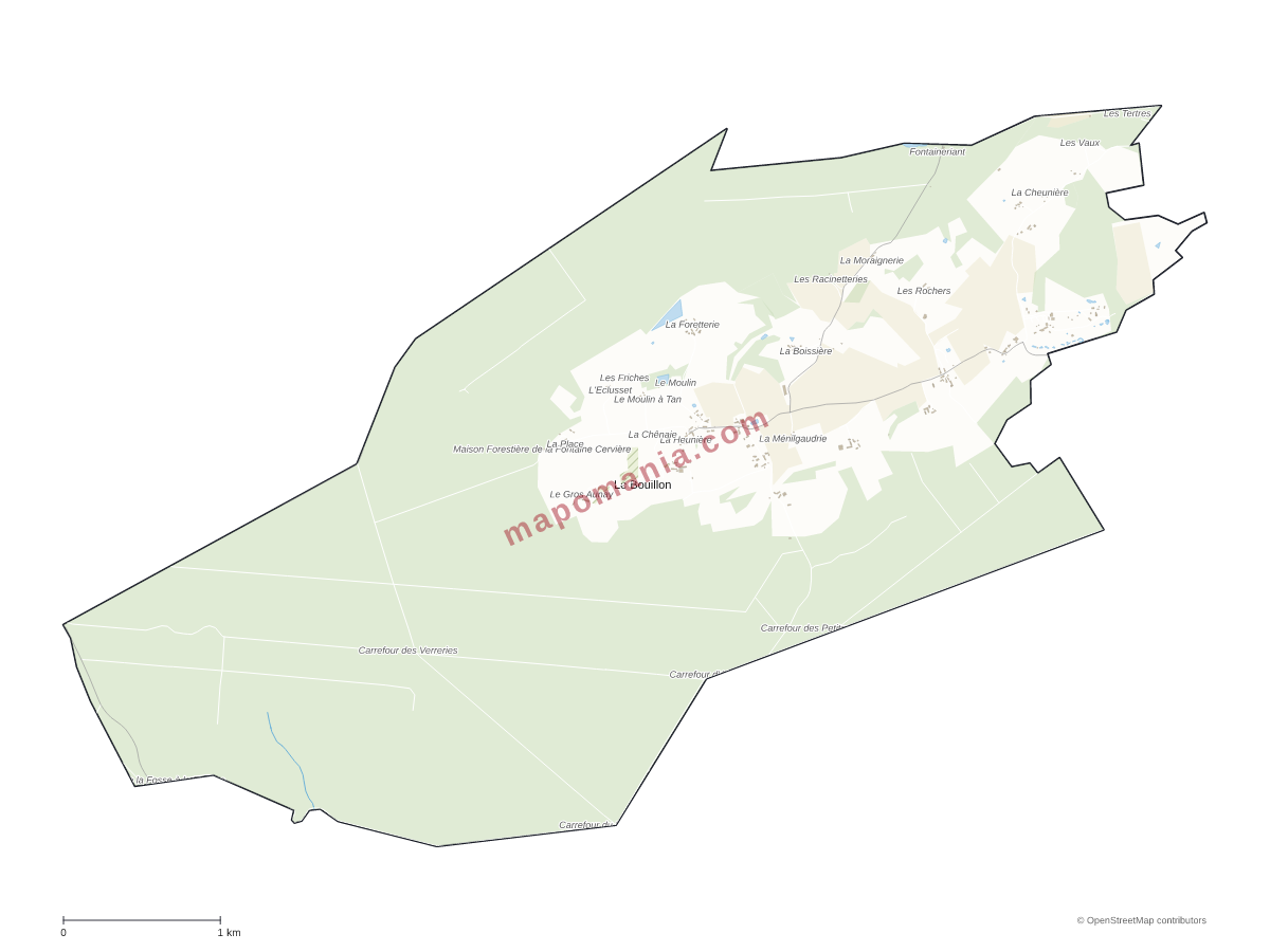 Carte de Le Bouillon à personnaliser