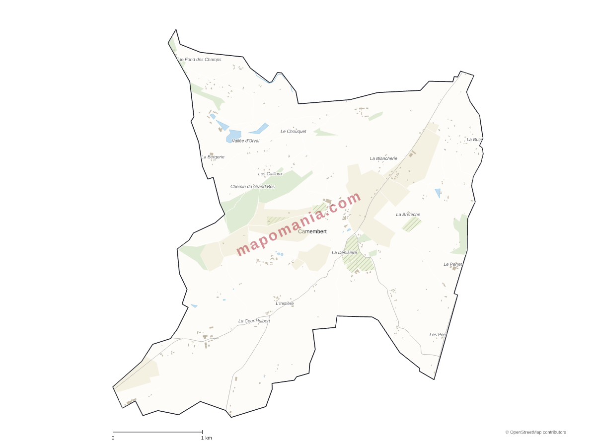 Carte de Camembert à personnaliser