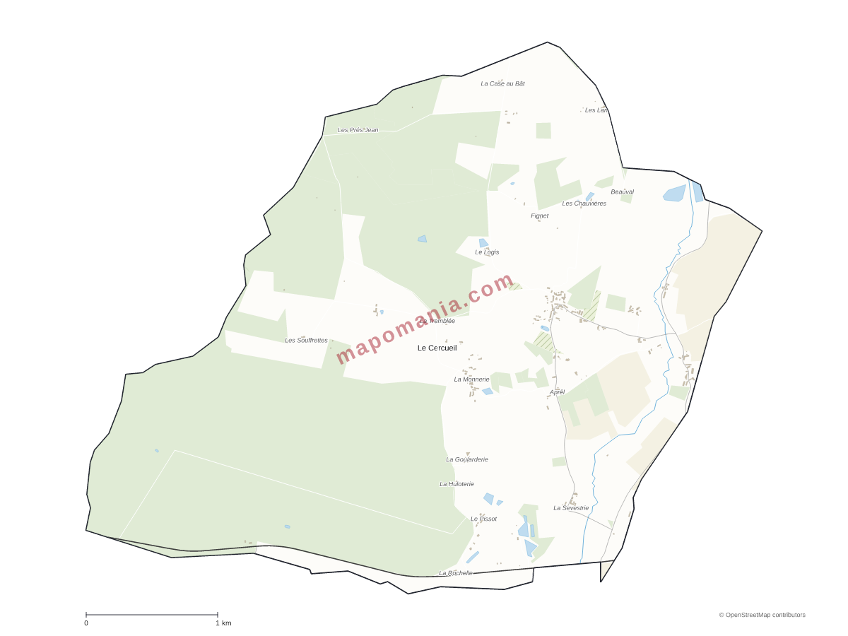 Carte de Le Cercueil à personnaliser