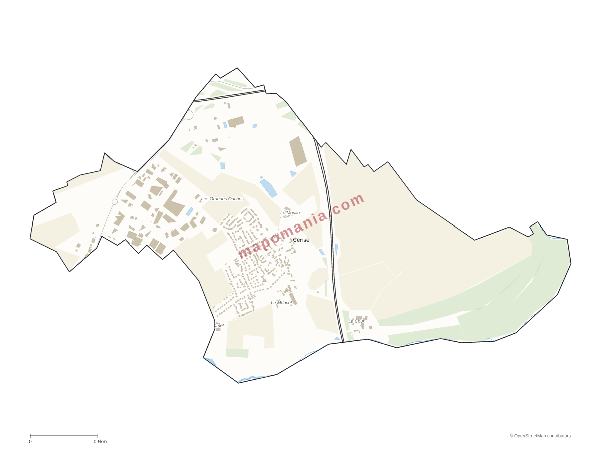 Carte de Cerisé à personnaliser