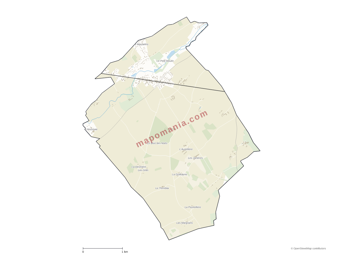 Carte de Chandai à personnaliser