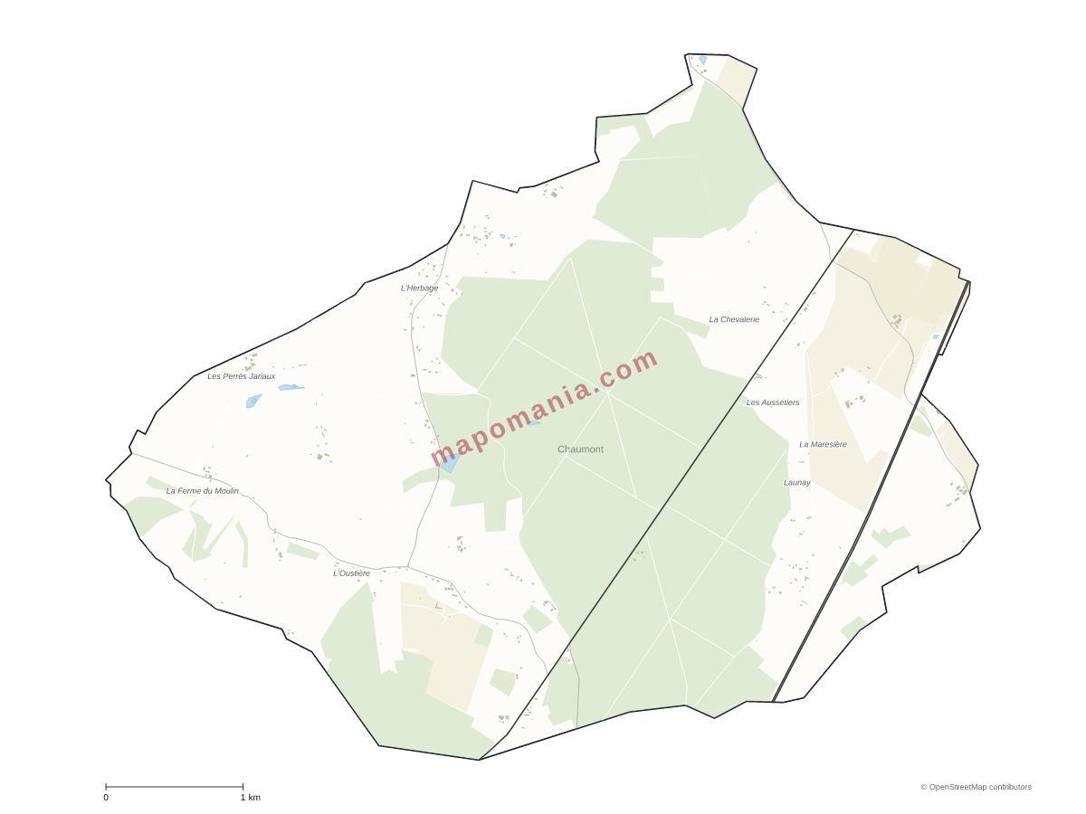 Carte de Chaumont à personnaliser