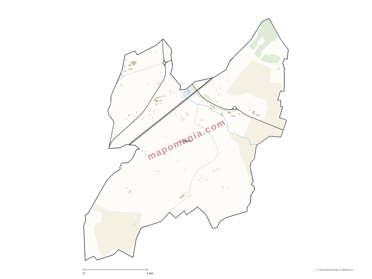 Carte de Coulmer à personnaliser