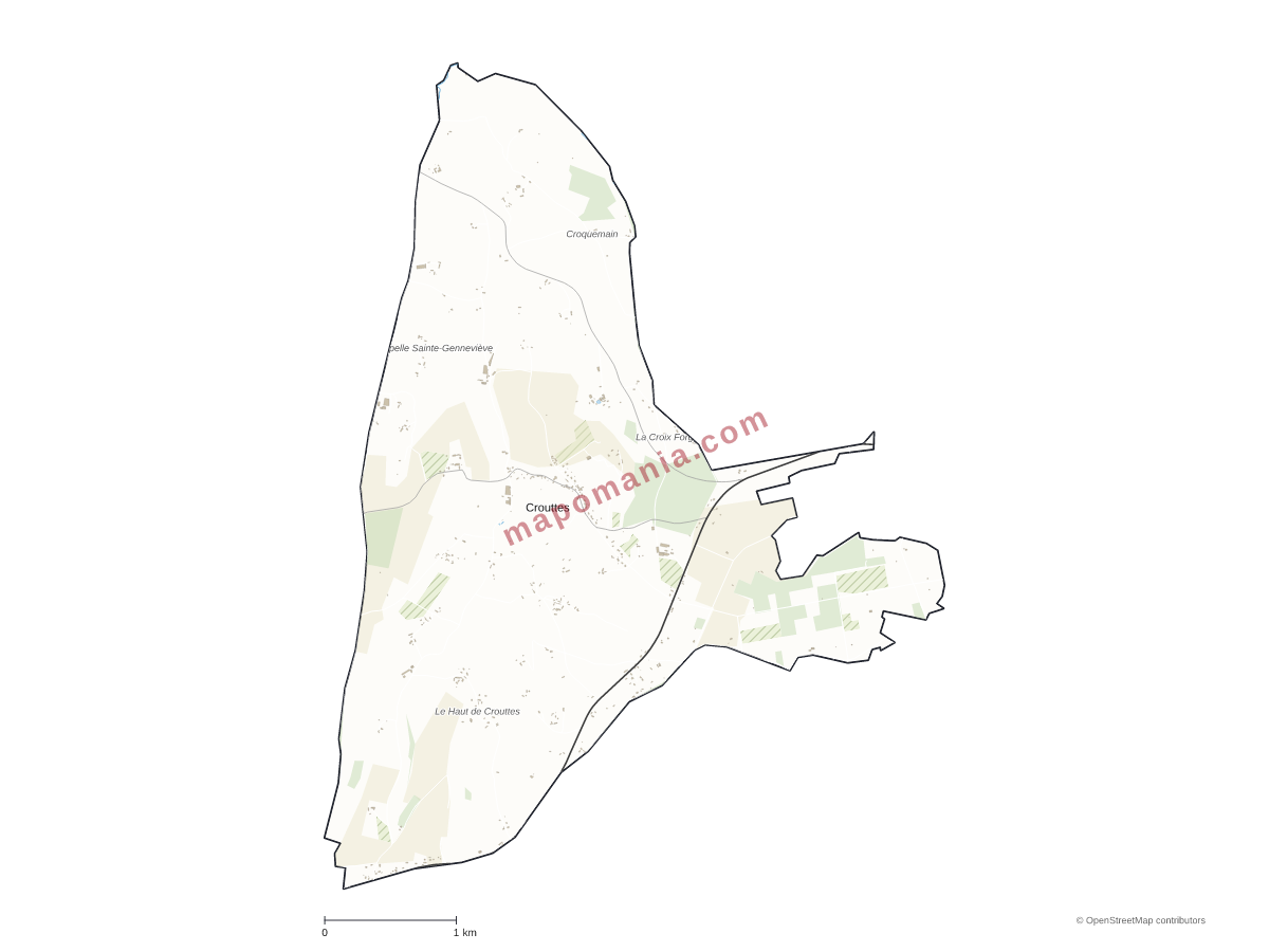 Carte de Crouttes à personnaliser